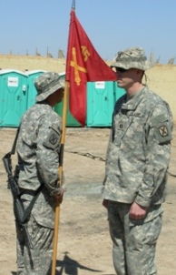 CPT Bright's first time in charge of the formation as battery commander